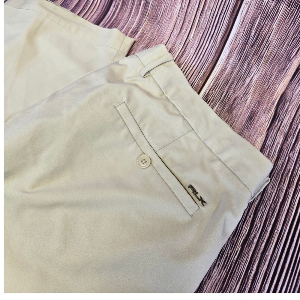 RLX Ralph Lauren Golf Pants Mens 40 Tan Performance Flat Front Straight Leg